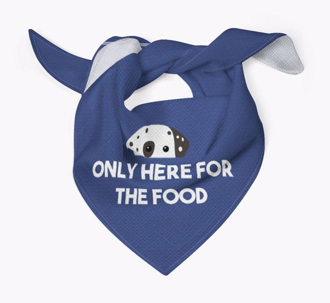 'Only Here for the Food' - Personalized {breedFullName} Bandana