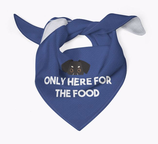 'Only Here for the Food' - Personalised {breedFullName} Bandana