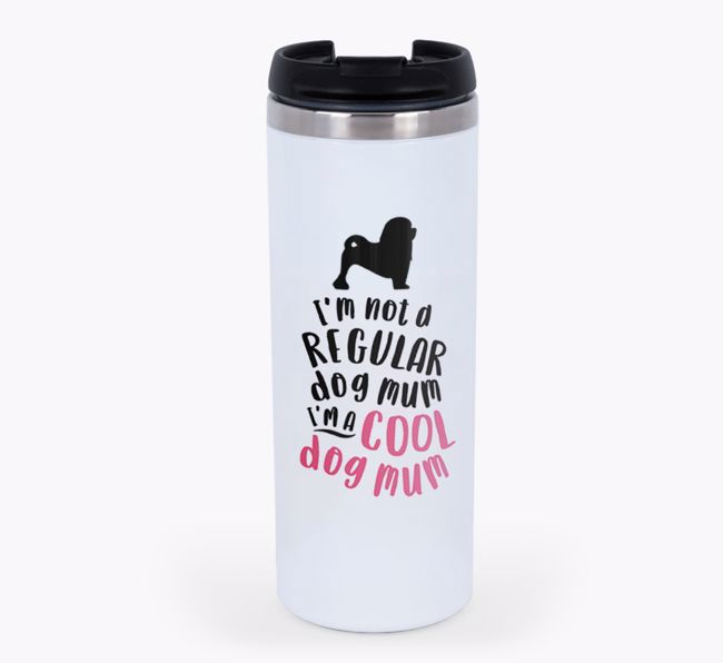 'Cool Dog Mum' - Personalised {breedCommonName} Travel Mug