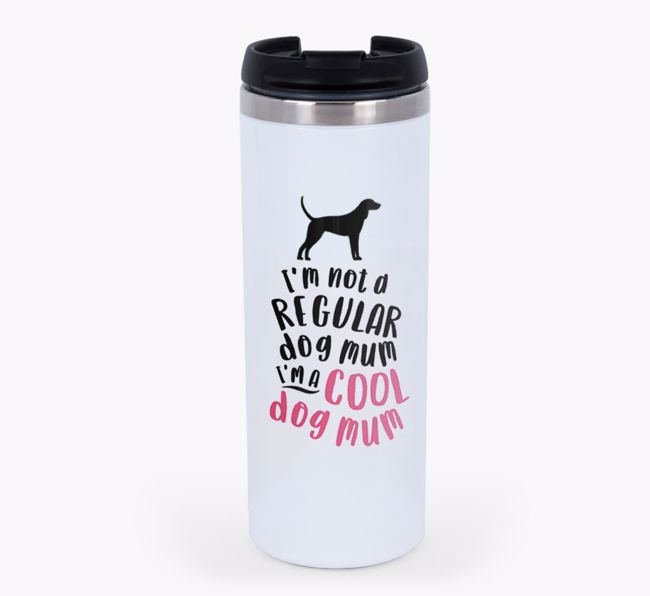 'Cool Dog Mum' - Personalised {breedCommonName} Travel Mug