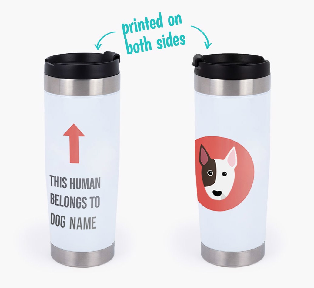 'This Human Belongs to...' - Personalized Reusable Mug with Photo Upload