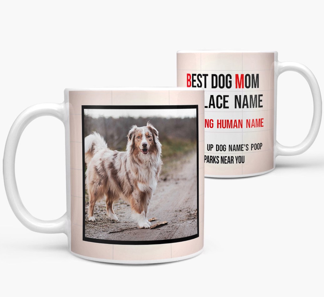 'Mom Movie Sign' - Personalized {breedFullName} Mug