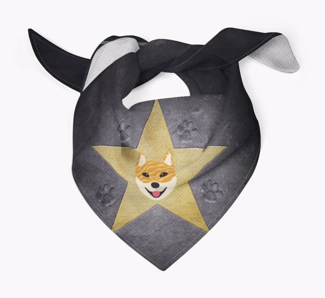 'Star of Fame' - Personalized {breedFullName} Bandana 