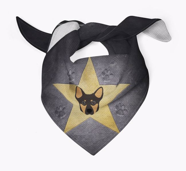 'Star of Fame' - Personalised {breedFullName} Bandana 