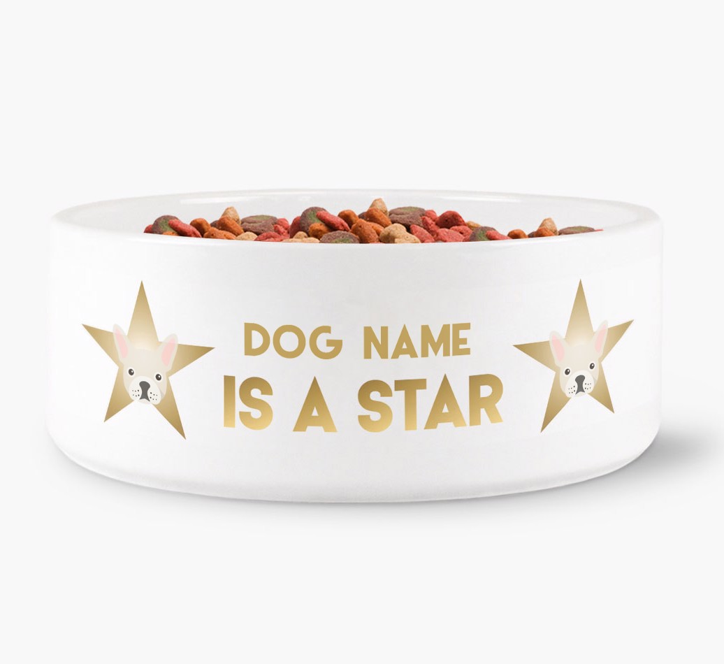 'Dog is a Star' - Personalised Dog Bowl for your {breedFullName}