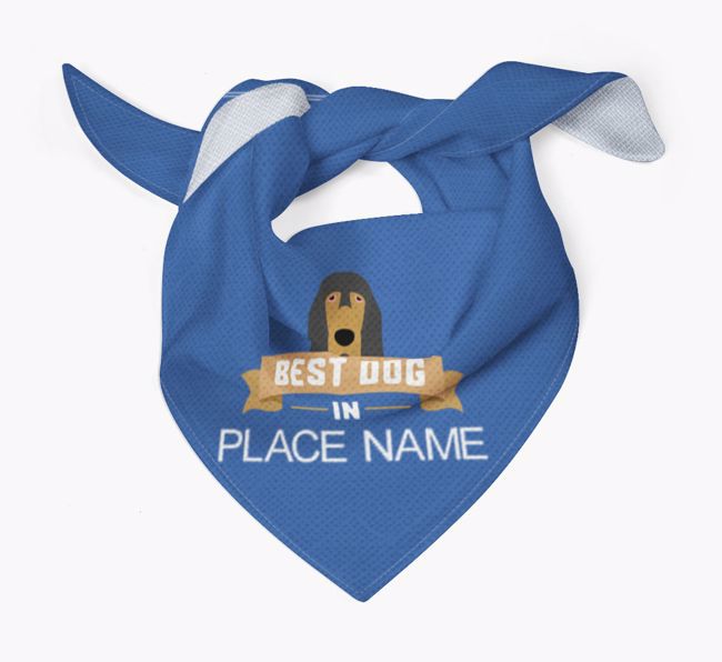 'Best Dog in Town' - Personalised {breedFullName} Bandana