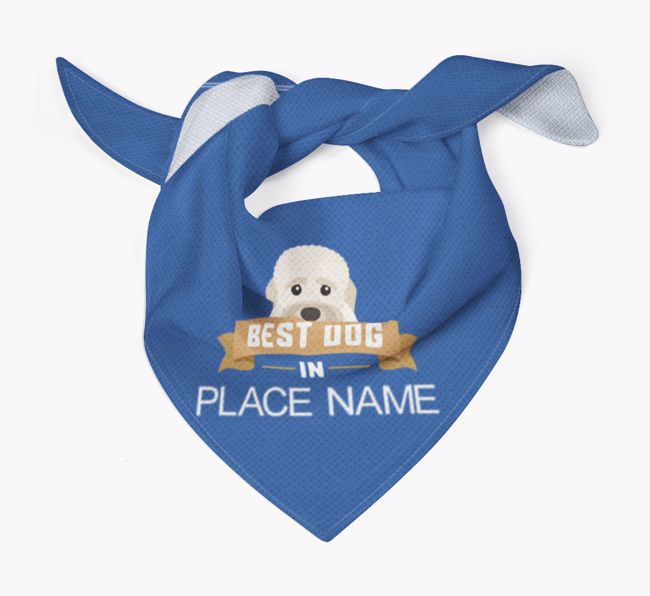 'Best Dog in Town' - Personalised {breedFullName} Bandana