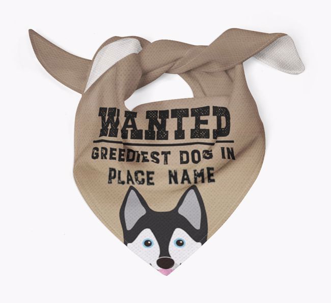 'Wanted' - Personalized {breedFullName} Bandana