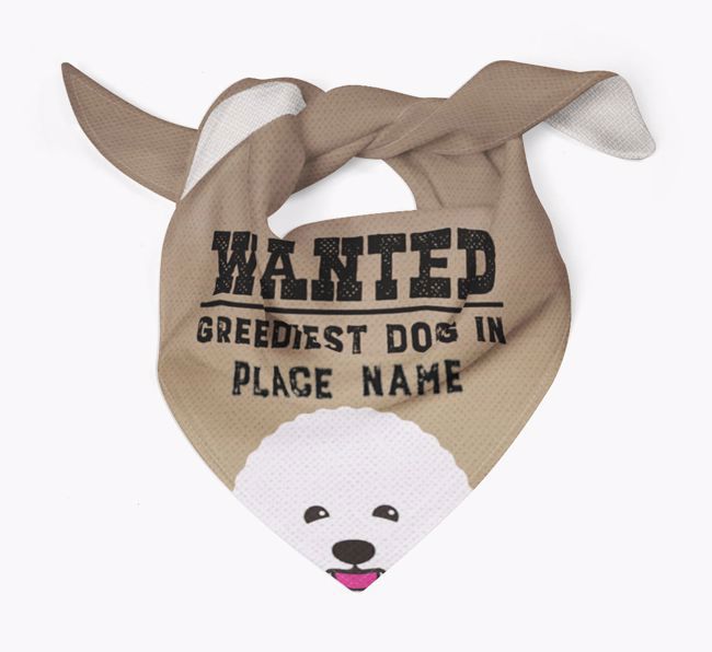 'Wanted' - Personalized {breedFullName} Bandana