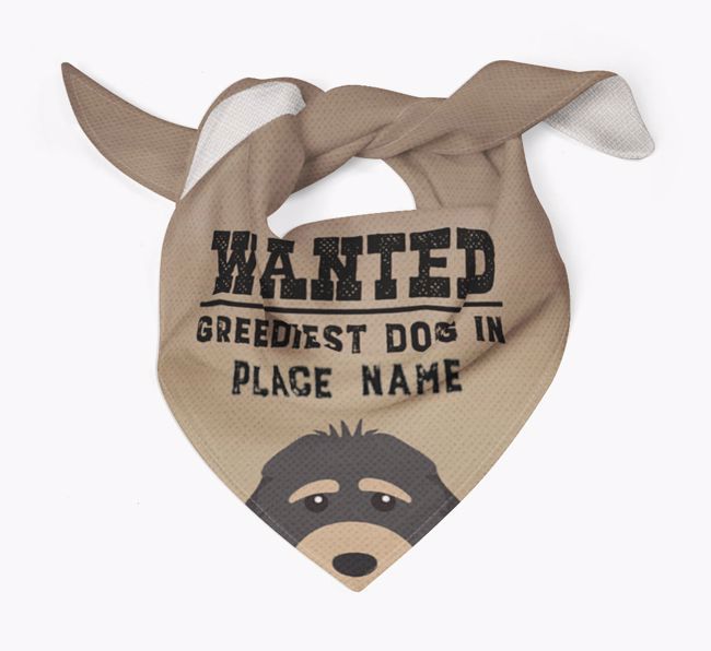 'Wanted' - Personalized {breedFullName} Bandana