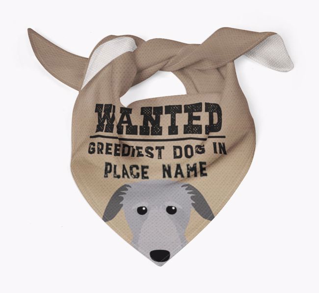 'Wanted' - Personalized {breedFullName} Bandana