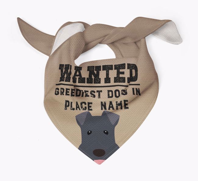 'Wanted' - Personalized {breedFullName} Bandana