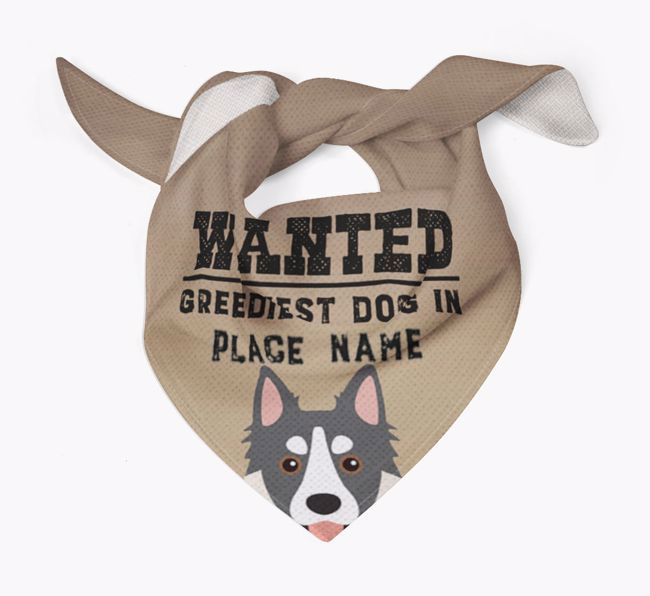 'Wanted' - Personalized {breedFullName} Bandana