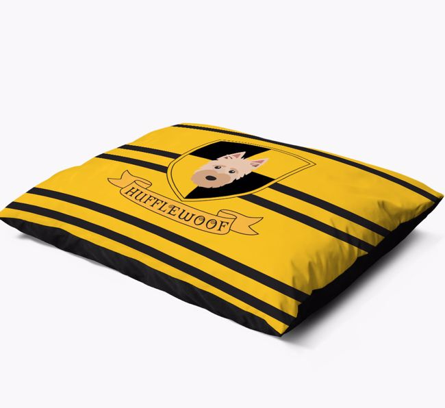 'Hufflewoof' - Personalised {breedFullName} Dog Bed