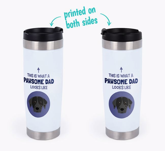 'This Is What a Pawsome Dad Looks Like' - Personalized Travel Mug