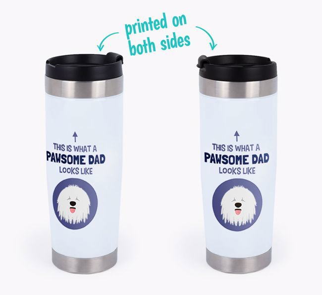 'This Is What a Pawsome Dad Looks Like' - Personalized Travel Mug