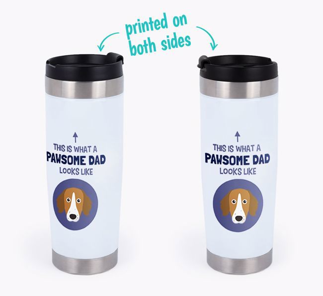 'This Is What a Pawsome Dad Looks Like' - Personalized Travel Mug