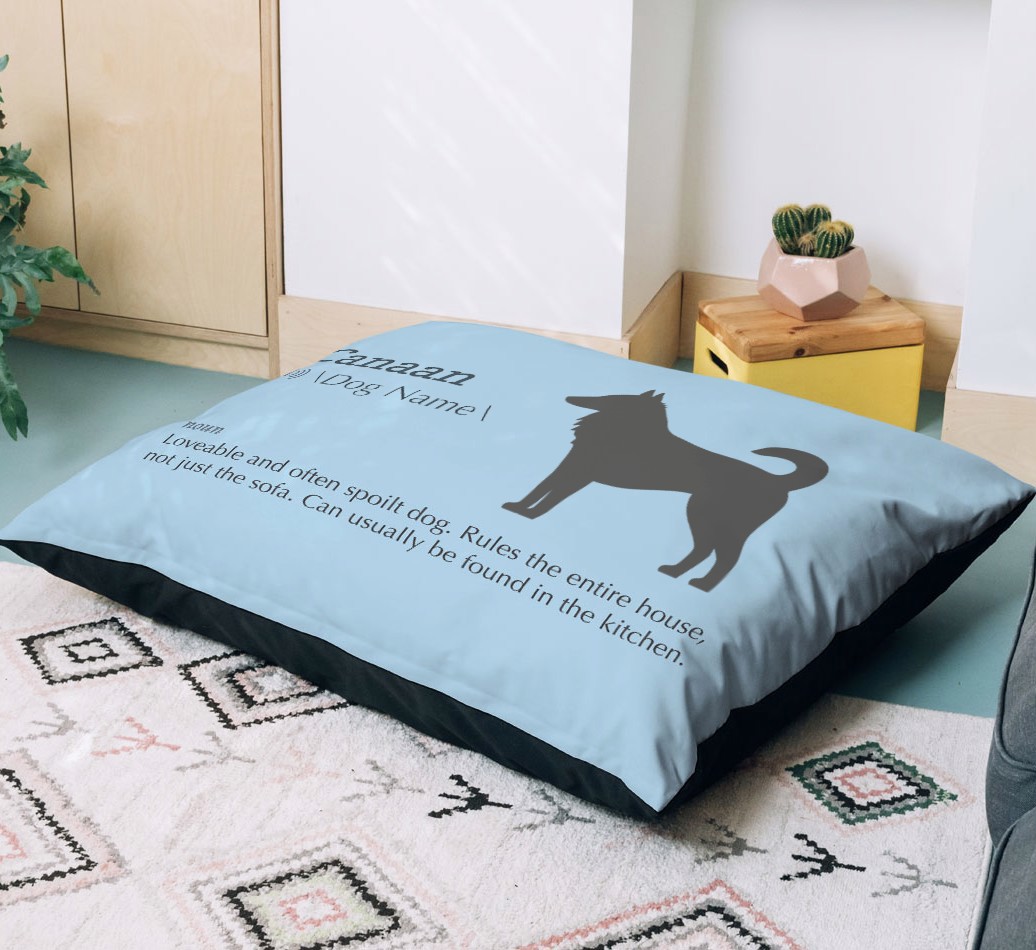 'Definition' - Personalised Dog Bed