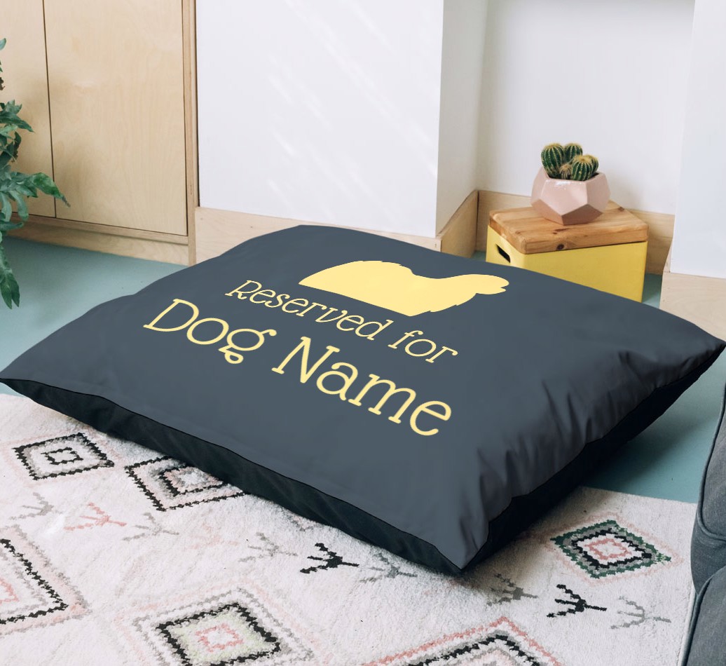 'Reserved For' - Personalised Dog Bed