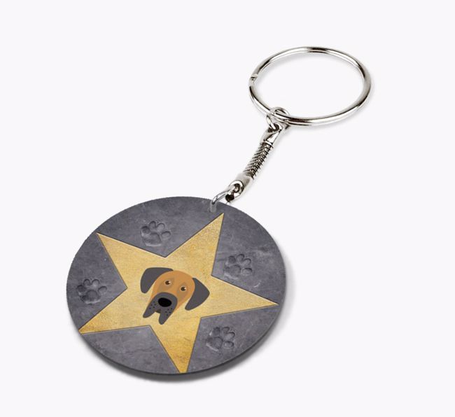 'Star Of Fame' - Personalized Double-Sided Keyring