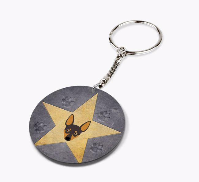 'Star Of Fame' - Personalized Double-Sided Keyring