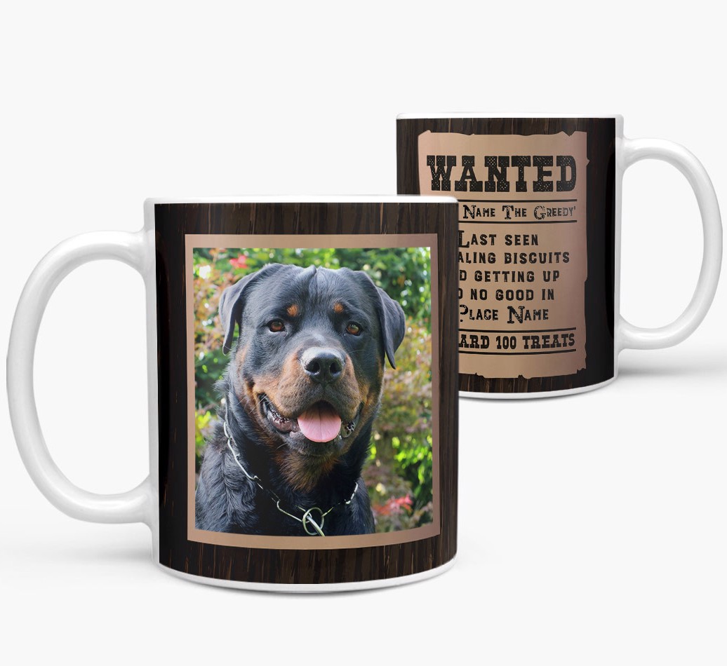 'Wanted Poster' - Photo Upload {breedFullName} Mug