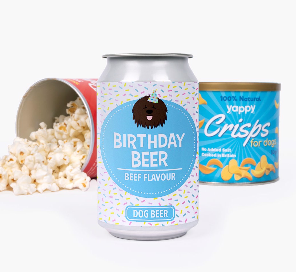 'Birthday Beer' - Personalised {breedFullName} Beer Bundle