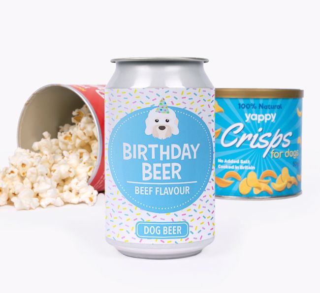 'Birthday Beer' - Personalised {breedFullName} Beer Bundle