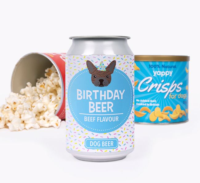 'Birthday Beer' - Personalised {breedFullName} Beer Bundle