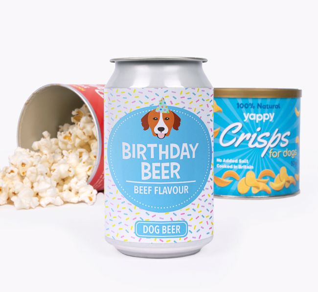 'Birthday Beer' - Personalised {breedFullName} Beer Bundle