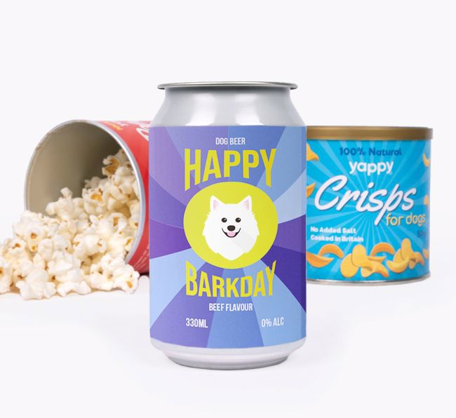 'Happy Barkday' - Personalised {breedFullName} Beer Bundle