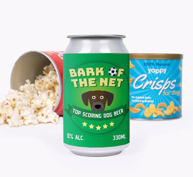 'Bark of the Net' - Personalised {breedFullName} Beer Bundle