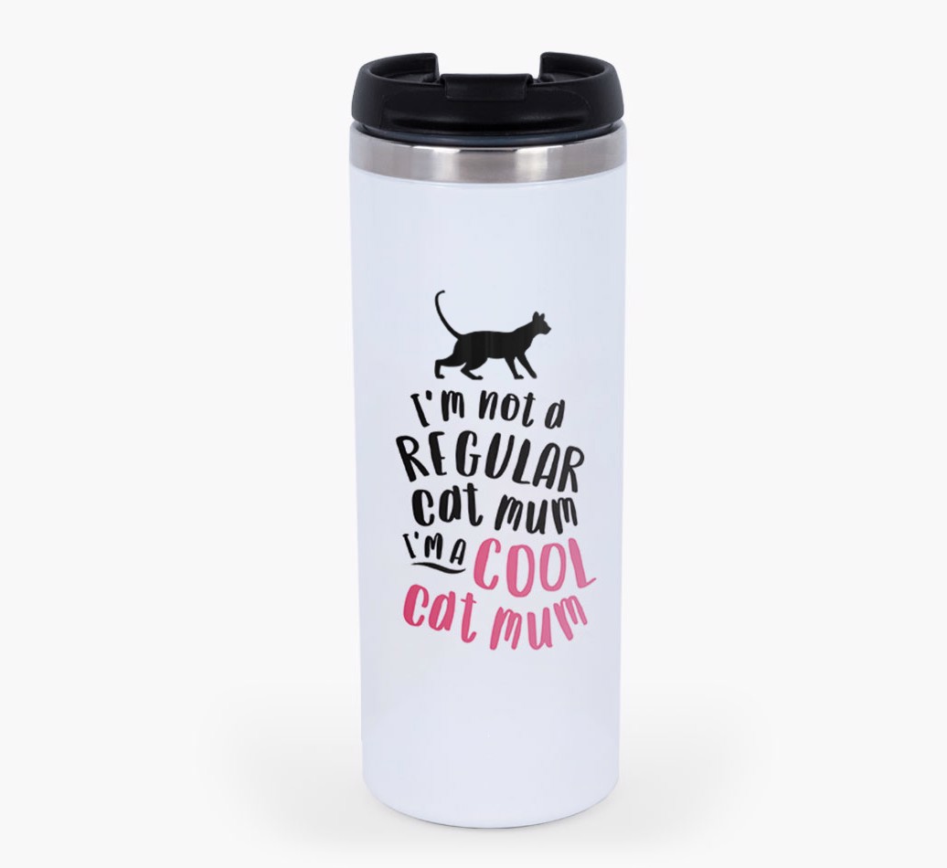 'Cool Cat Mum' - Personalised Travel Mug