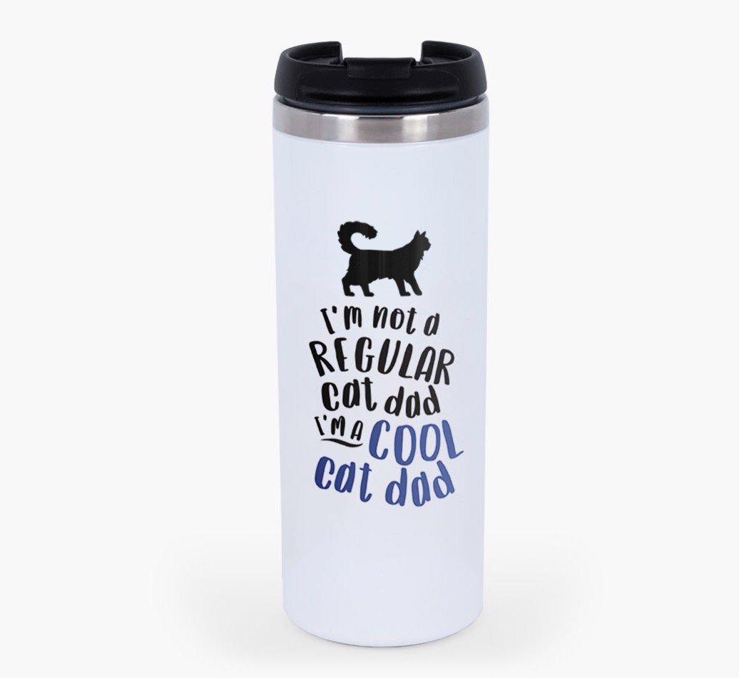 'Cool Cat Dad' - Personalised Travel Mug