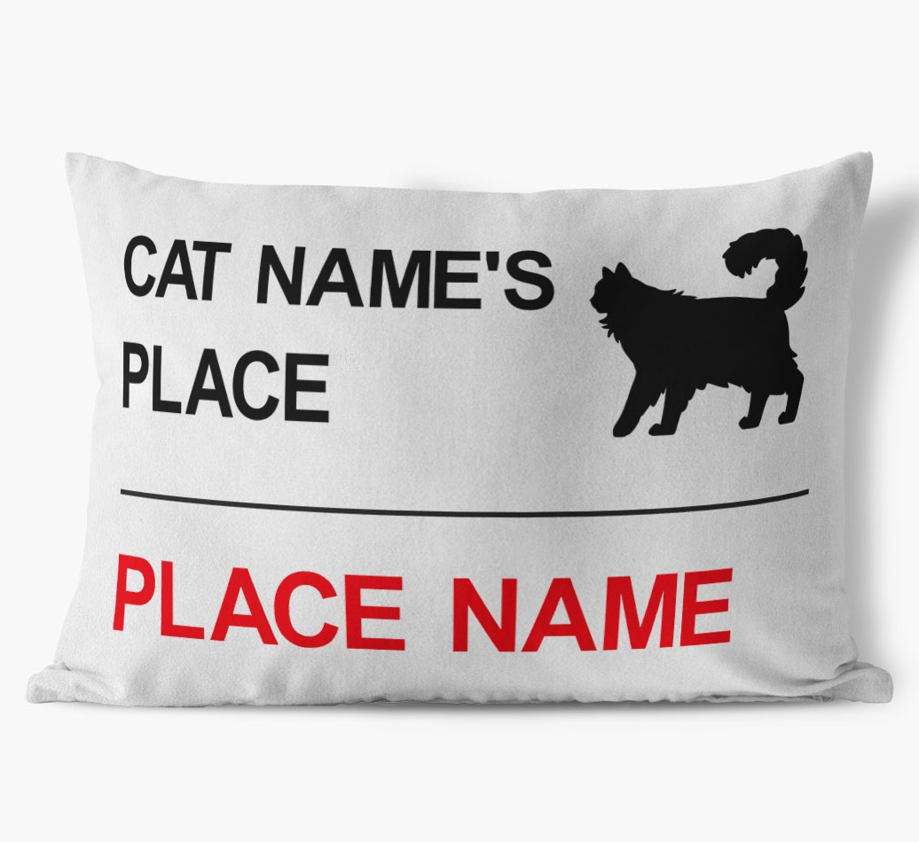 'Street Sign' - Personalized {breedCommonName} Soft Touch Pillow
