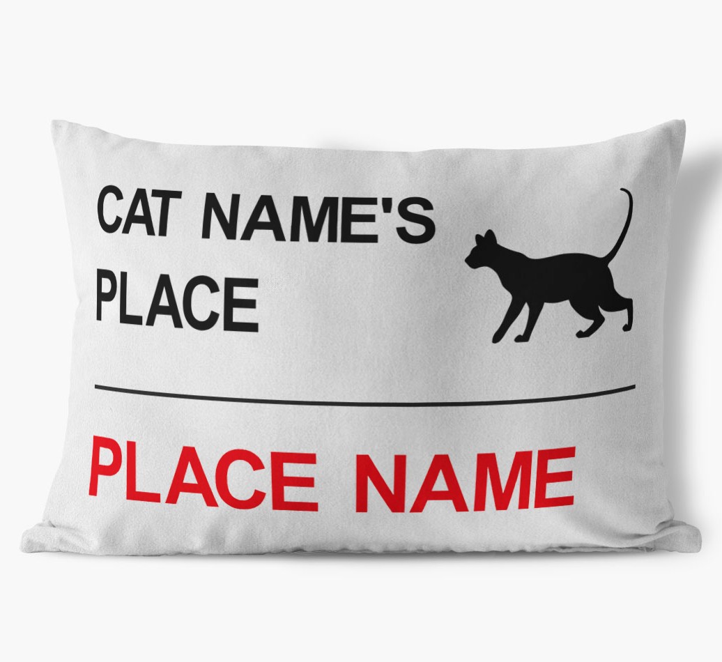 'Street Sign' - Personalized {breedCommonName} Soft Touch Pillow