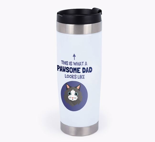 'Pawsome Dad' - Personalized {breedCommonName} Travel Mug