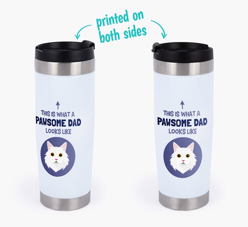 'Pawsome Dad' - Personalized Travel Mug