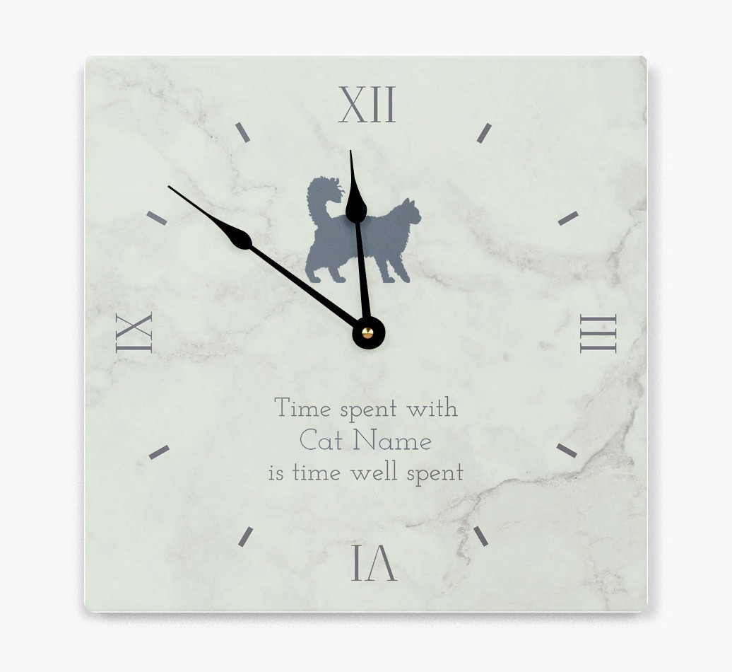 'Time Well Spent...' - Personalized Wall Clock with {breedFullName} Icon