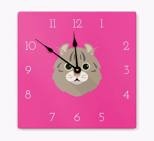 Icon Clock: Personalised {breedCommonName} Wall Clock