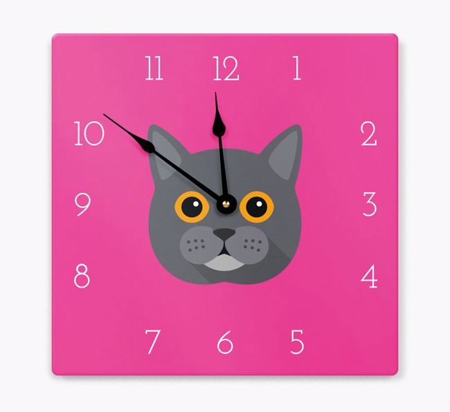 Icon Clock: Personalised {breedCommonName} Wall Clock