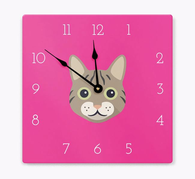 Icon Clock: Personalised {breedCommonName} Wall Clock