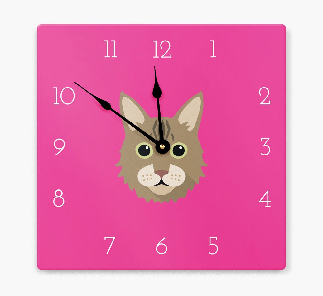 'Icon Clock' - Personalised Wall Clock with {breedCommonName} Icon