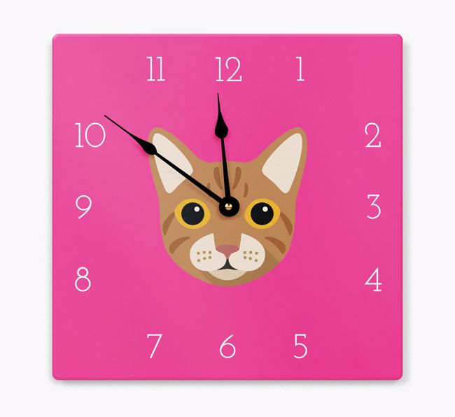 Icon Clock: Personalised {breedCommonName} Wall Clock