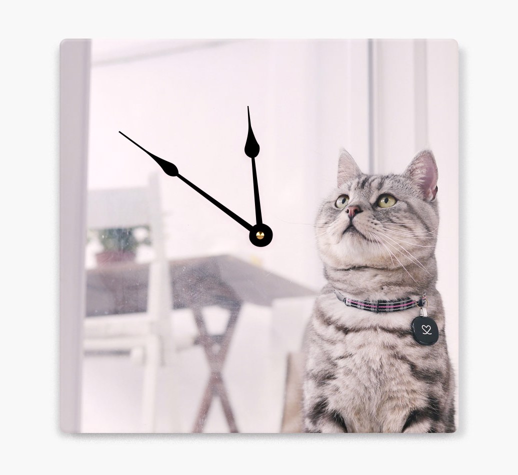 Personalised Wall Clock with {breedCommonName} Photo