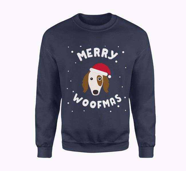 Merry Woofmas: Personalised {breedFullName} Adult Jumper