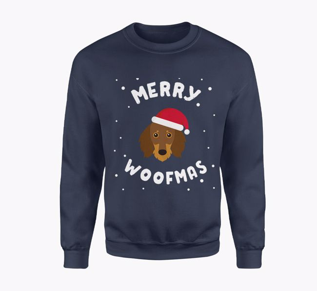 Merry Woofmas: Personalised {breedFullName} Adult Jumper