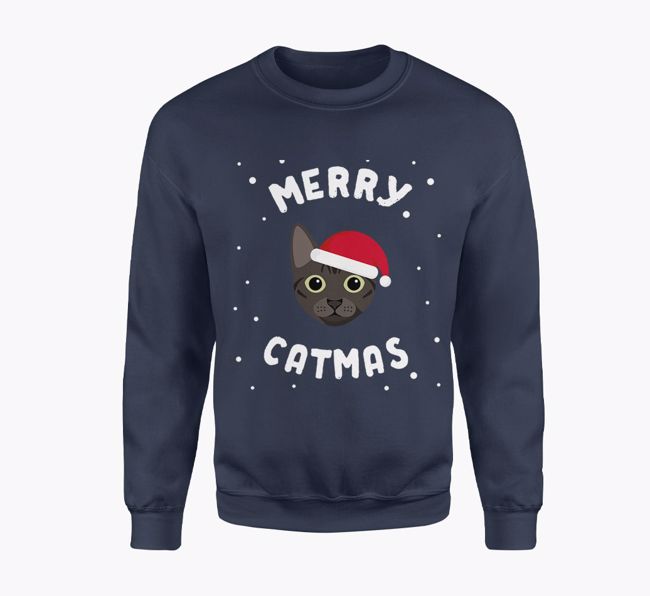 Merry Catmas: Personalised {breedFullName} Adult Jumper