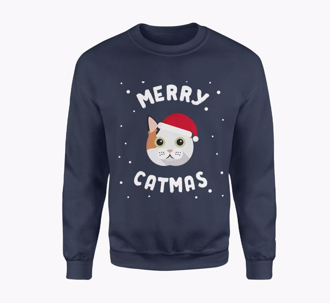 Merry Catmas: Personalised {breedFullName} Adult Jumper