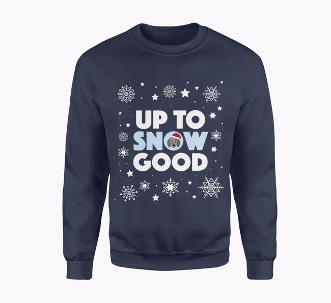 Up to Snow Good: Personalised {breedFullName} Adult Jumper